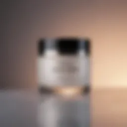 Luxurious moisturizer jar with rich texture