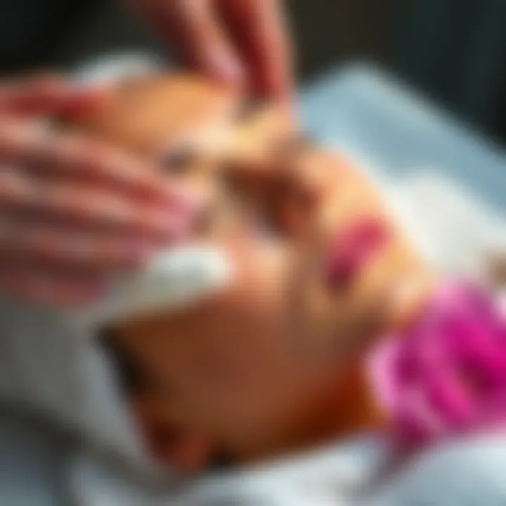 Soothing skincare products for post-facial care