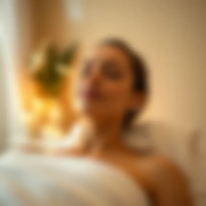 Calm and serene spa environment