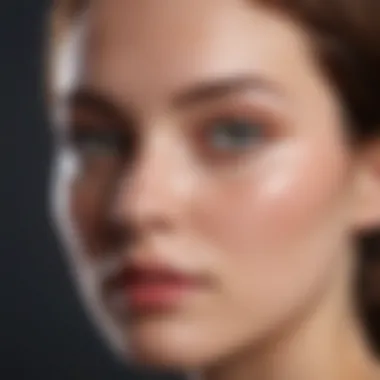 Selection of skincare products targeting large pores