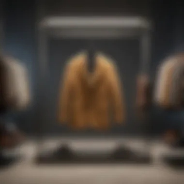 Fashionable Banana Republic clothing racks