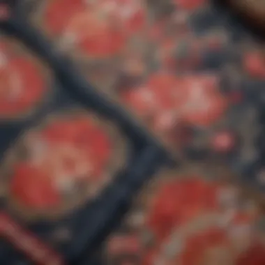 Intricate Designs in Japanese Fabric Traditional Japanese fabric pattern showcasing intricate designs