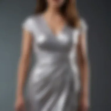 Adaptable Wrap Dress Versatile wrap dress that accommodates changing body shapes.