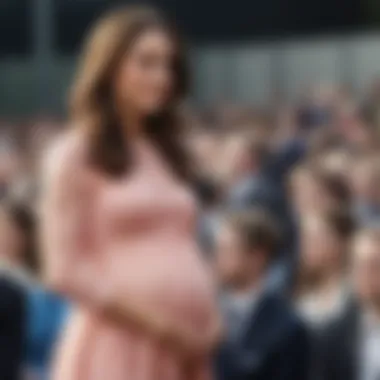 Kate Middleton's Stunning Maternity Fashion Kate Middleton showcasing her maternity fashion at a public event