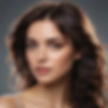 A stylist demonstrating the application of wave-enhancing product
