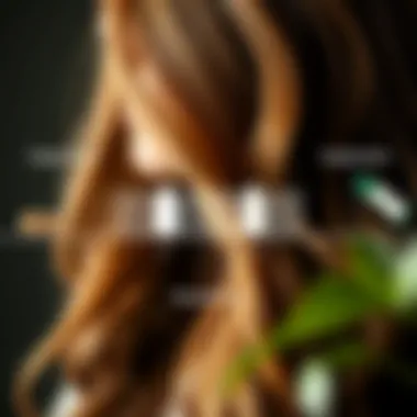 Diagram showcasing the effects of supplements on hair health