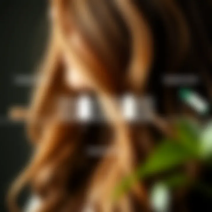 Diagram showcasing the effects of supplements on hair health