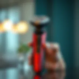 A sleek battery shaver showcasing its modern design