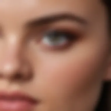 Transformation with Eye Primer Application Before and after applying eye primer