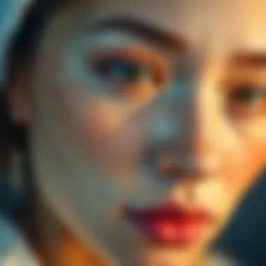 Before and after skincare results