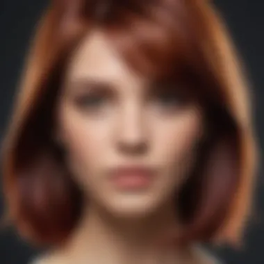 Results of Temporary Hair Color Hair after using temporary color, showcasing results