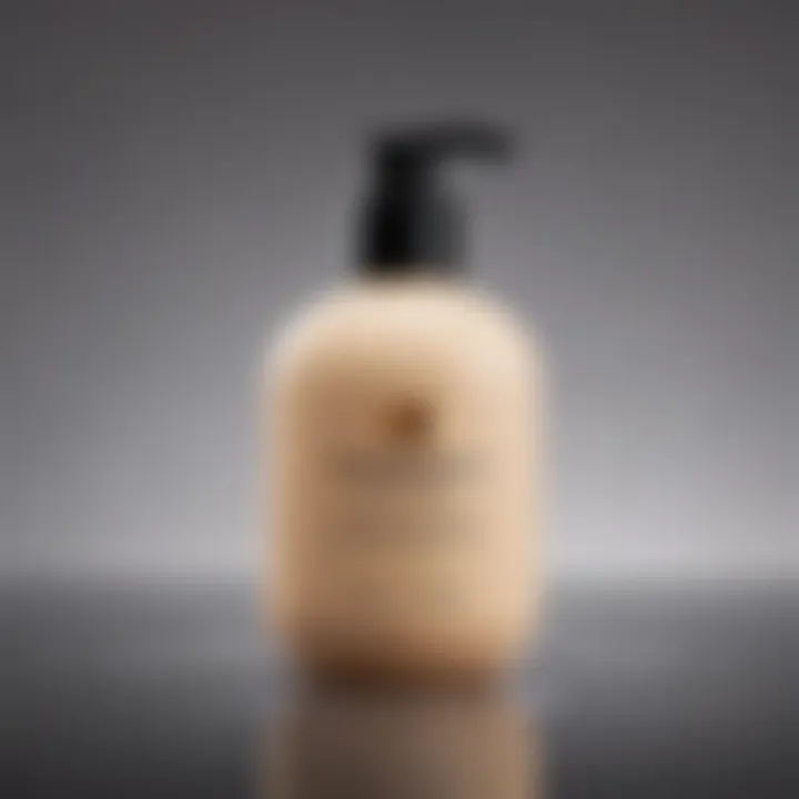 Luxurious conditioner bottle designed for coarse frizzy hair