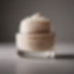 A luxurious face cream jar with a smooth texture