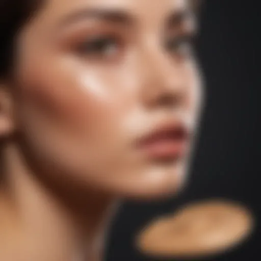 Close-up of high coverage foundation tube suitable for acne-prone skin