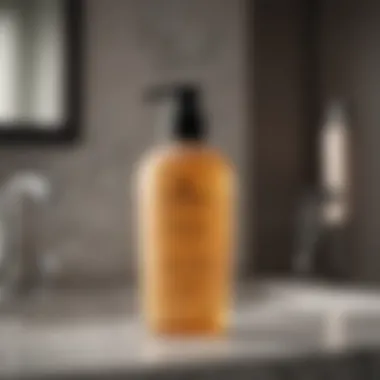 Top-rated high-end shampoos for curly hair displayed on a vanity