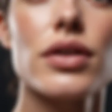 Close-up of a skincare product targeting chin breakouts