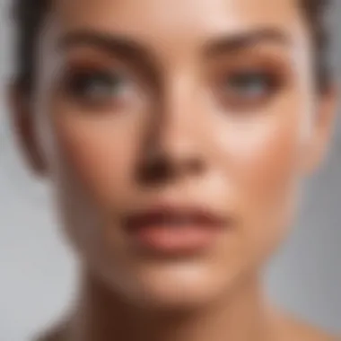 Natural Radiance Achieved with Tanning Products Close-up of a woman's face with a natural glow