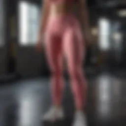 High-performance leggings in a gym setting