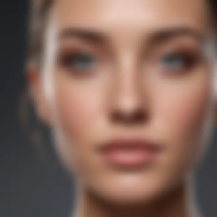 Professional skincare treatment session