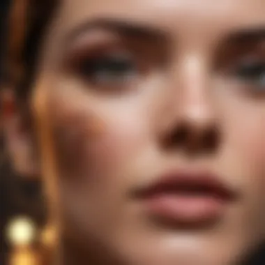 Mastering the Blending Technique Blending technique of loose pigment eyeshadow with brushes