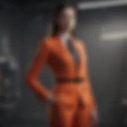 Stylish business suit selection