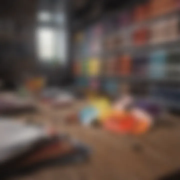 Color palette showcasing professional yet casual tones for the workplace