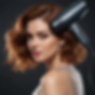 Optimal Styling Techniques A stylist using a blow dryer on hair with proper technique