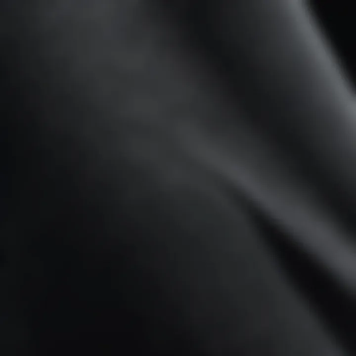 Close-up of fabric texture used in workout leggings