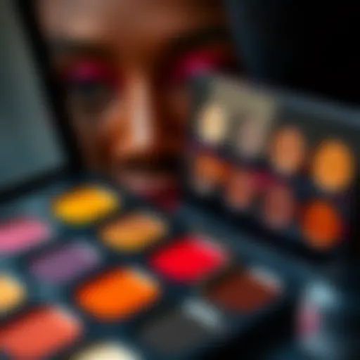 Vibrant Palette for Darker Skin Tones Vibrant palette showcasing rich colors suitable for darker skin tones