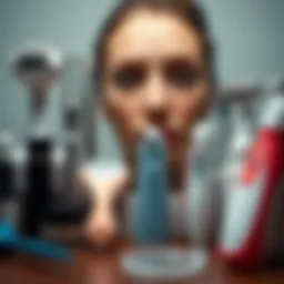 An array of facial hair removal tools showcasing diversity in beauty care