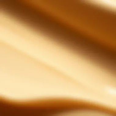 Luxury Foundation Texture Showcase Close-up of the texture of a luxury foundation