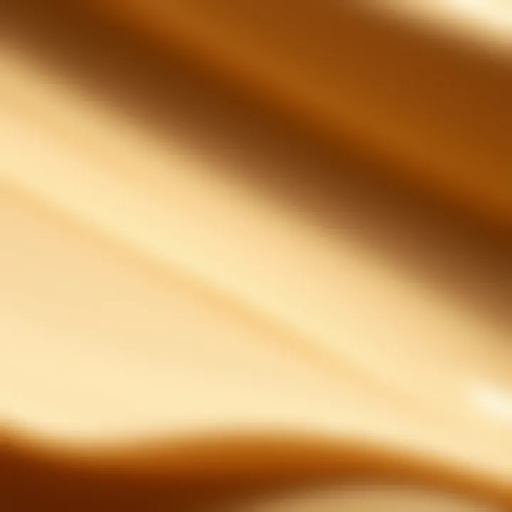 Luxury Foundation Texture Showcase Close-up of the texture of a luxury foundation