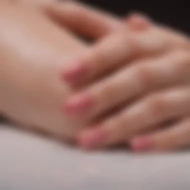 Stunning Gel Nail Polish Finish A close-up of perfectly finished gel nails showcasing shine and durability