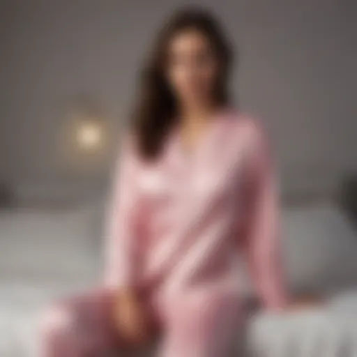 Elegant pajama set showcasing soft fabric and stylish design