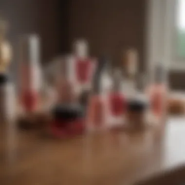 Selection of Lip Care Products Variety of lip care products on a wooden table