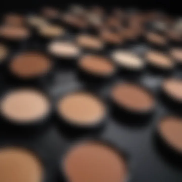 Swatches of concealers on different skin shades