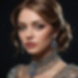Elegant display of vintage costume jewelry showcasing intricate designs and craftsmanship