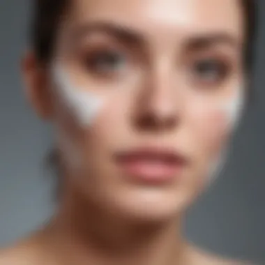 Proper Face Washing Techniques Illustration of proper face washing technique