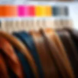 A vibrant display of various hair color swatches suitable for ethnic hair types