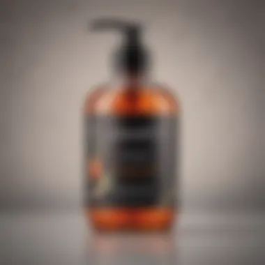 Close-up of DpHue ACV Hair Rinse bottle showcasing its sleek design