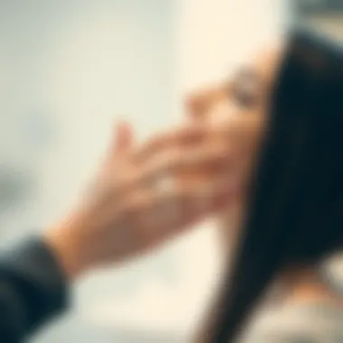 Applying Treatments Effectively Application of hair treatment for enhanced shine