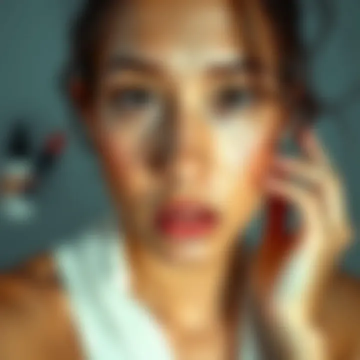 Customized skincare routine for managing dark spots Personalized skincare routine layout