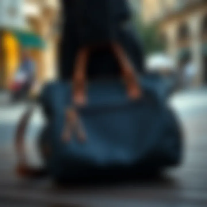 An eco-friendly bag made from sustainable materials, combining style and responsibility