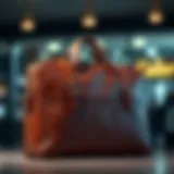 A sophisticated leather briefcase showcasing elegant design and durability