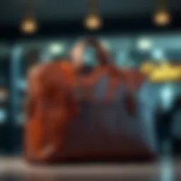 A sophisticated leather briefcase showcasing elegant design and durability