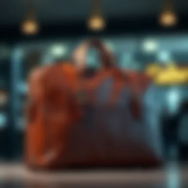 A sophisticated leather briefcase showcasing elegant design and durability