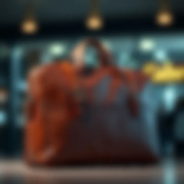 A sophisticated leather briefcase showcasing elegant design and durability