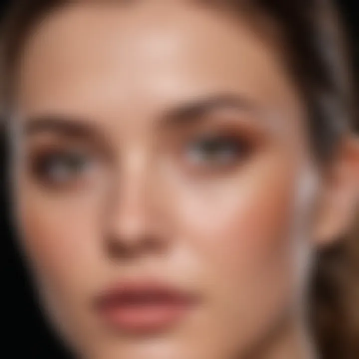 Application technique of concealer under the eyes with precision