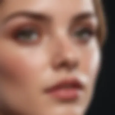 Results of Effective Skincare Close-up of glowing skin demonstrating the results of effective skincare