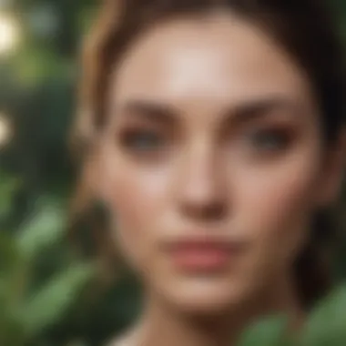 Natural Ingredients for Skincare A serene landscape showcasing natural ingredients for skincare